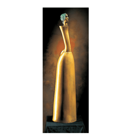 Bronzeskulptur von Paul Wunderlich "Die schöne Gärtnerin", Limitiertes Multiple