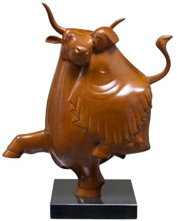 Sculpture en bronze &quot;Europe et le taureau n ° 3&quot; par Evert den Hartog
