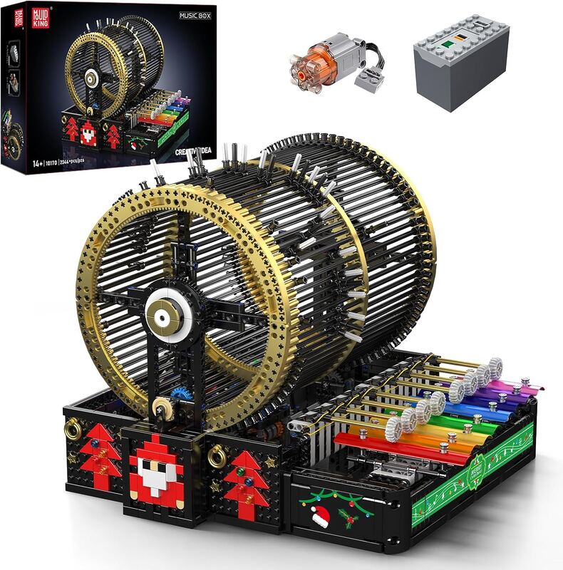 Creative electrical music box building block toy set from Moulder King