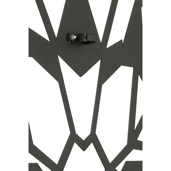 J-line metal wall decoration &quot;lion&quot; as a line art, black-picture 2