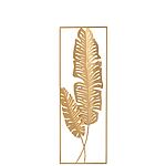 J-Line Wanddekoration "Golden Leaves" mit gerahmten Blättern in Gold