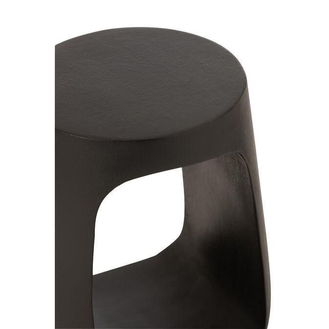 J-Line Minimalistischer Beistelltisch "Pod" aus recyceltem Holz - schwarz – Bild 6