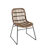 J-line rattan chair &quot;Billie Banana Leaves&quot;-natural product combines with a tropical ambience