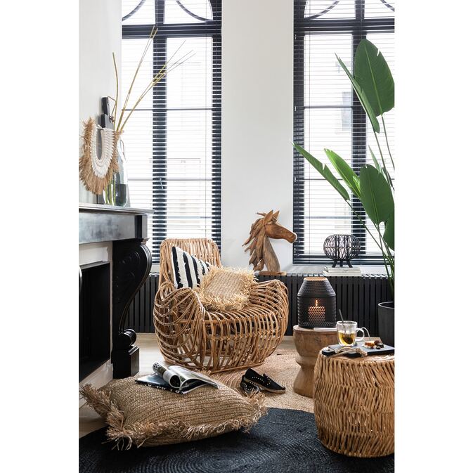 J-Line Cozy rattan armchair &quot;Ana&quot;, handmade network-Figure 9