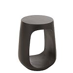 J-Line Minimalistischer Beistelltisch "Pod" aus recyceltem Holz - schwarz