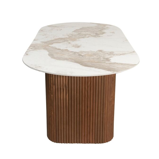 Modern dining table &quot;Urban Chique&quot; made of ceramic plate with marble effect - Fig. 2