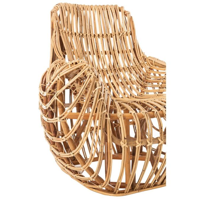 J-Line Cozy rattan armchair &quot;Ana&quot;, handmade network-Figure 5