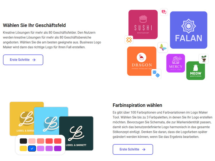 Turbologo makes the logo generation very easy with customizable templates.