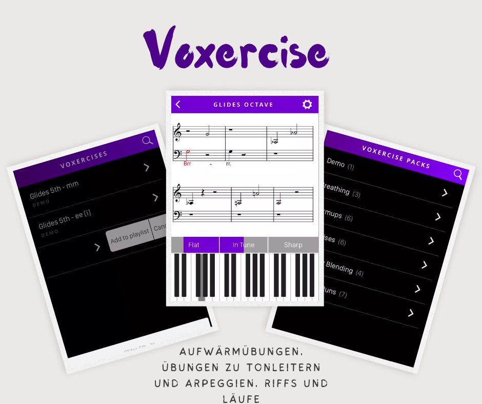 Voxercise ist ein einfaches, aber effektives Stimmtrainingstool.