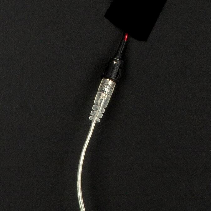 Abstraktes LED-Leinwandbild „Carve“ auf cremefarbener Leinwand – Bild 5