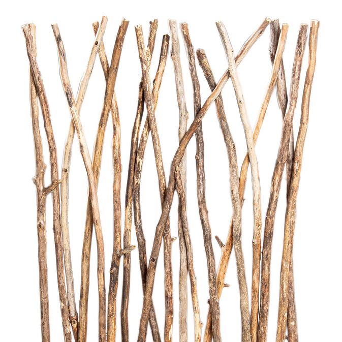 Naturfarbenes Indoor Standrelief "Spazio", skulpturale Holzkunst als Zierobjekt & Raumteiler – Bild 3