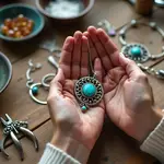 Handmade jewelry: Unique designs become precious symbols of special moments.