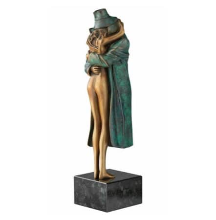 Romantische Skulpturen zum Thema Liebe, Verbundenheit und Freundschaft Kunstwerke affiliate Skulptur "Amore" von Bruno Bruni, limitierte Version in Bronze