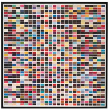 "1025 Farben" (1974) von Gerhard Richter, Reproduktion auf Papier