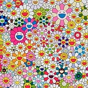 Japan Pop Art &quot;Maiden in the Yellow Straw Hat&quot; (2010) by Takashi Murakami