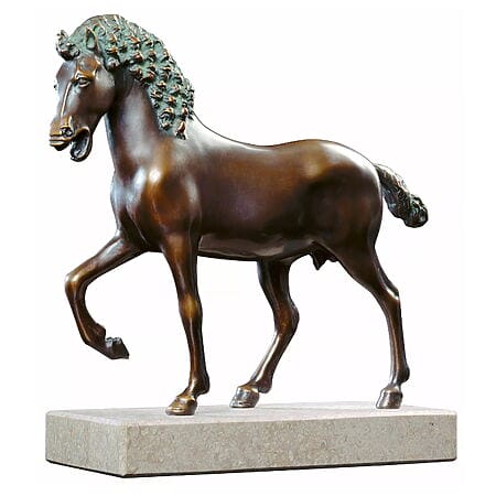 Horse sculpture &quot;Cavallo&quot; to Leonardo da Vinci, replica in bronze