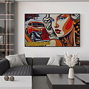 Großformatiges Pop Art Gemälde „Pride and Joy“ (2025) von Franko, Mixed Media auf Leinwand