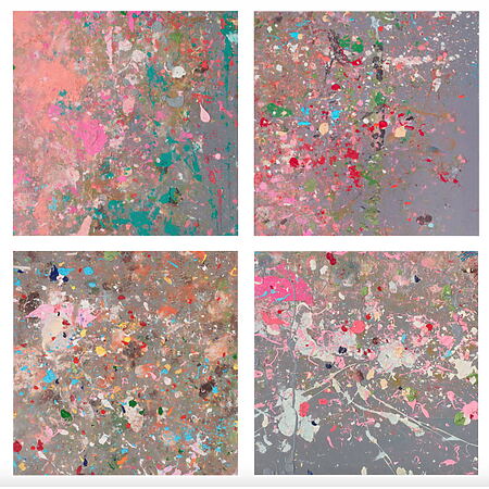 Abstraction in the 4-Set &quot;Where the Land meets the Sea&quot; (2023) by Damien Hirst, limited Giclée print