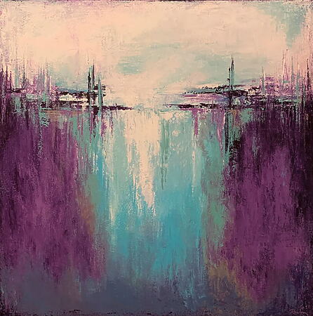 Constance Renken: "A Beautiful Break" (2024) (Original / Unikat), Abstrakte Acrylmalerei auf Keilrahmen