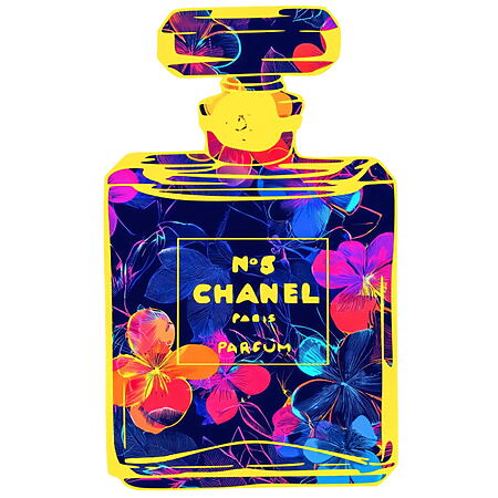 Pop-Art Wall Art "Chanel Parfum" (2024) von Cheeky Bunny