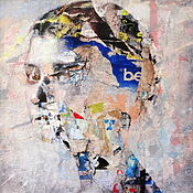 Mixed Media Gemälde "Concrete" (2024) von Karin Vermeer