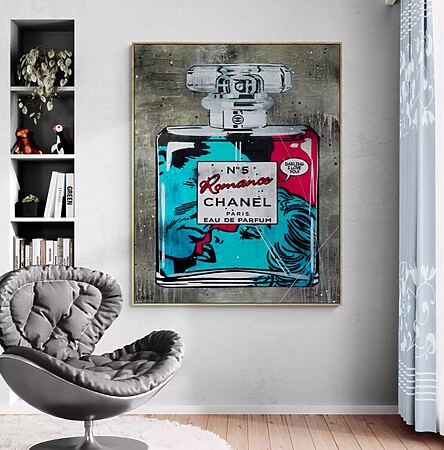 Pop Art Gemälde "Romance in Paris" (2025) von Franko, Mixed Media auf Leinwand
